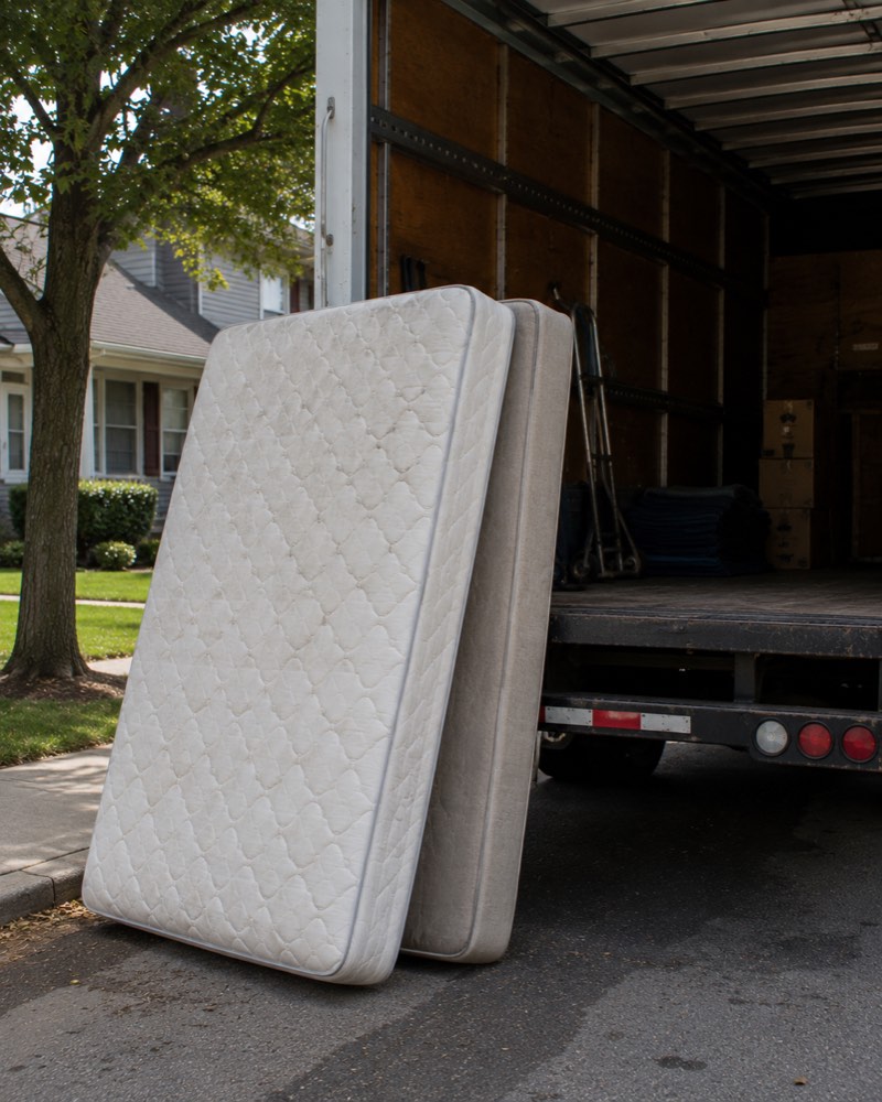 mattress and box spring removal in Rockford IL